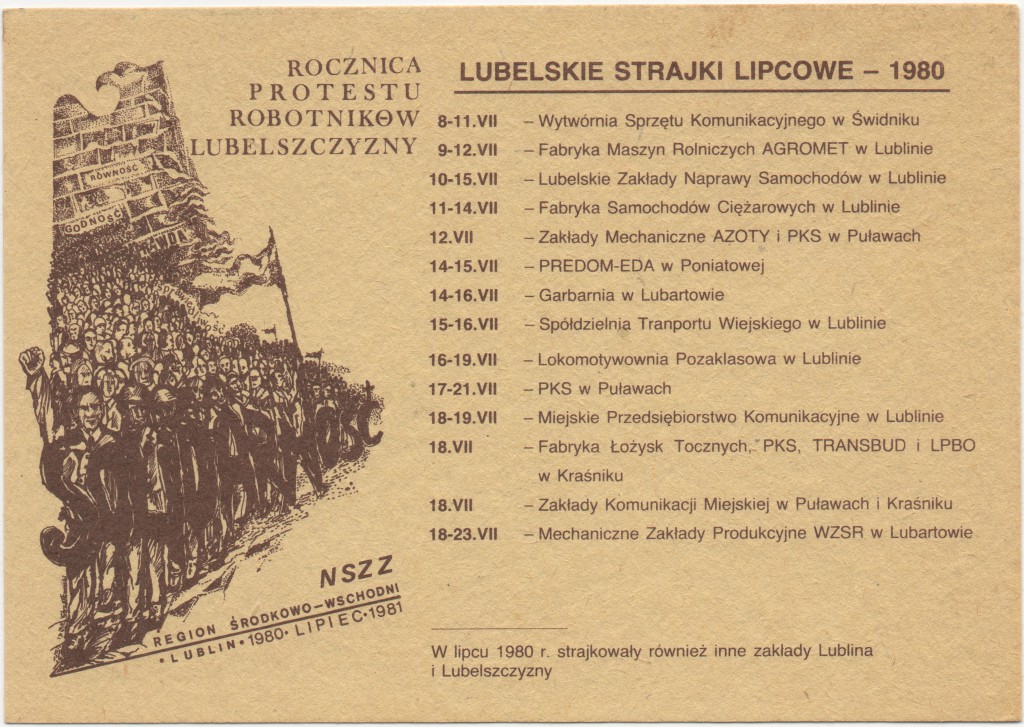  Lublin  lipiec 1980